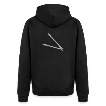 Idée cadeau Sécateur - Veste à capuche bio Premium Unisexe - noir - Dos - Nico (187cm)