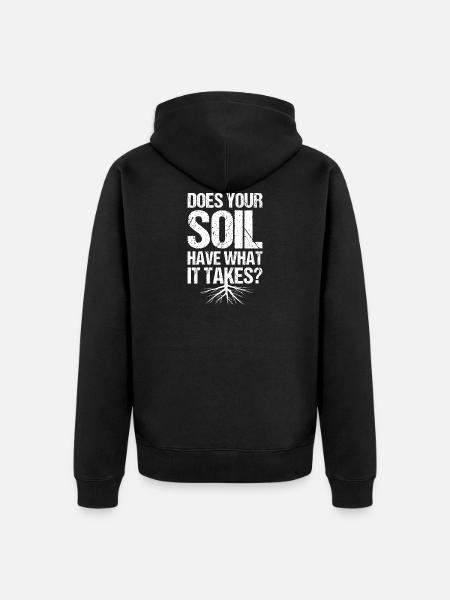 Farmer Farmer Farmer - Unisex Premium Organic Zip Hoodie - black