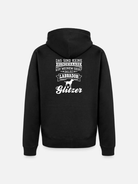 Labrador - Unisex Premium Bio Zip Hoodie - Schwarz