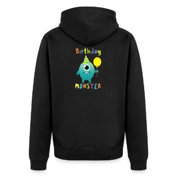 Anniversaire Monster Kids - Veste à capuche bio Premium Unisexe - noir - Dos - Nico (187cm)