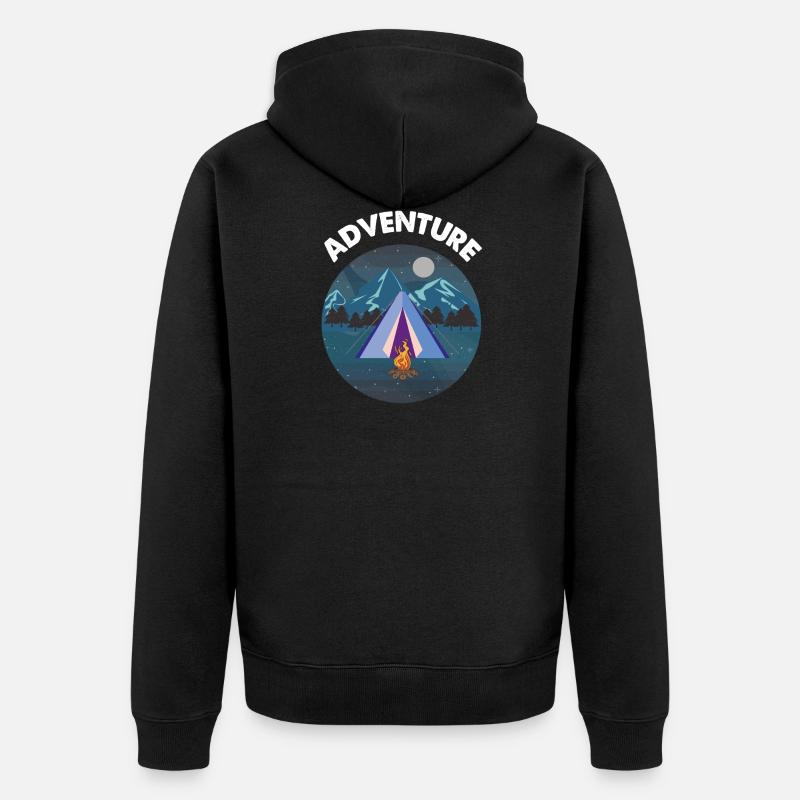 Aventure - Veste à capuche bio Premium Unisexe - noir