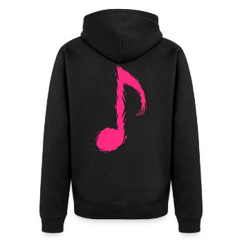 Musique Note de musique - Veste à capuche bio Premium Unisexe - noir - Dos - Nico (187cm)