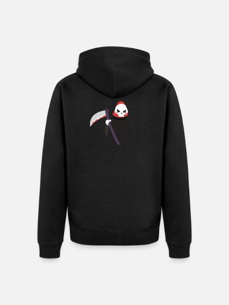 Grim Reaper - Halloween - Unisex Premium Organic Zip Hoodie - black