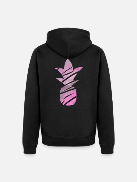 THIS THAT PINEAPPLE - Unisex Premium Organic Zip Hoodie - black