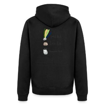 Rock, rock, rock drôle design - Veste à capuche bio Premium Unisexe - noir - Dos - Nico (187cm)
