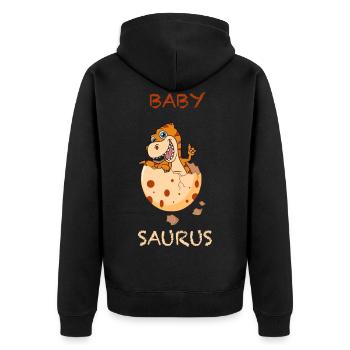 Dino Baby - Veste à capuche bio Premium Unisexe - noir - Dos - Nico (187cm)