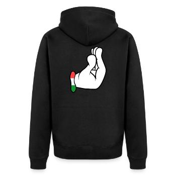 Italie - Veste à capuche bio Premium Unisexe - noir - Dos - Nico (187cm)