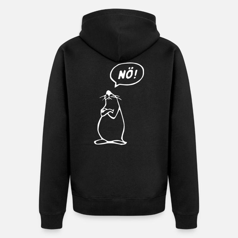 NÖ ! T-shirt - Veste à capuche bio Premium Unisexe - noir