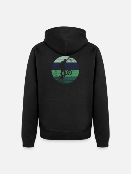 BMX - Unisex Premium Bio Zip Hoodie - Schwarz