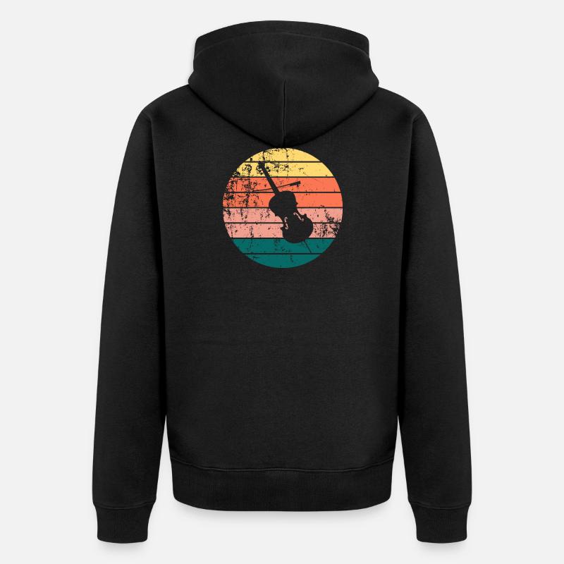 Violoncelle - Veste à capuche bio Premium Unisexe - noir