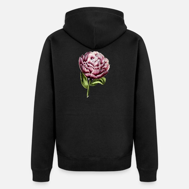 Tulipe - Veste à capuche bio Premium Unisexe - noir