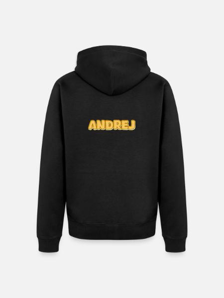 Andrej - Veste à capuche bio Premium Unisexe - noir