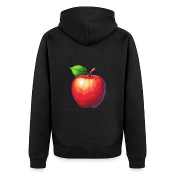 Apple Pixel Gamer - Veste à capuche bio Premium Unisexe - noir - Dos - Nico (187cm)