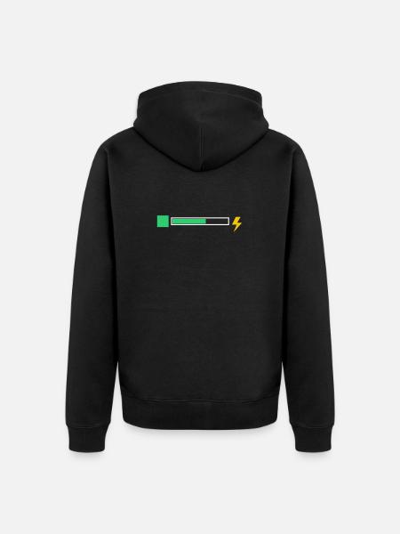energy - Unisex Premium Organic Zip Hoodie - black