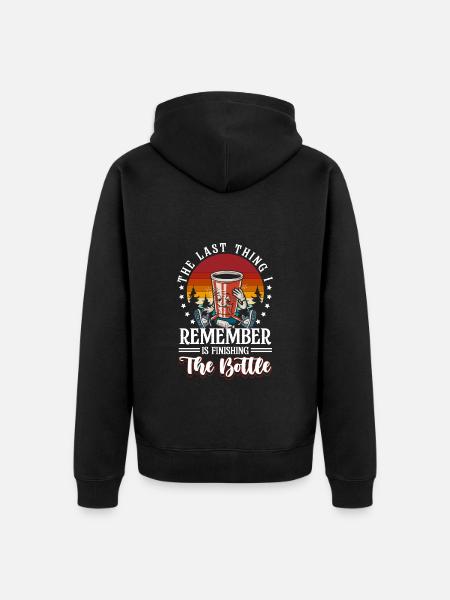 Celebration Alcohol Party Party - Unisex Premium Organic Zip Hoodie - black