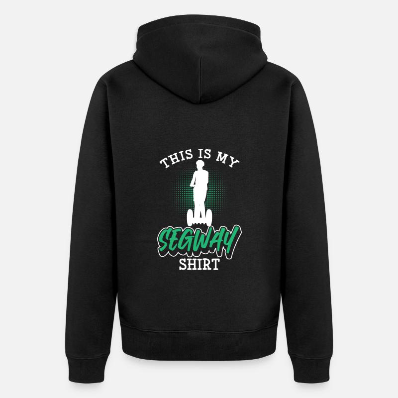 Scooter Riding Fun Activities - Unisex Premium Organic Zip Hoodie - black