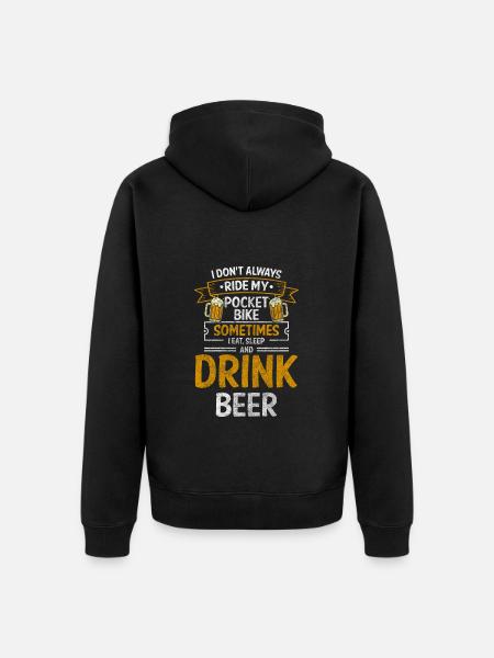 Bike Biker Dust Enduro - Unisex Premium Organic Zip Hoodie - black