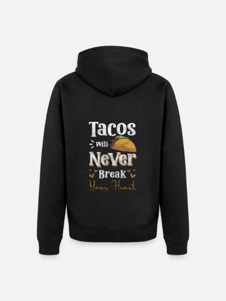 Taco Spanish Celebrations - Unisex Premium Organic Zip Hoodie - black