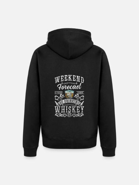 Rum Genuss Feiern Drink - Unisex Premium Bio Zip Hoodie - Schwarz
