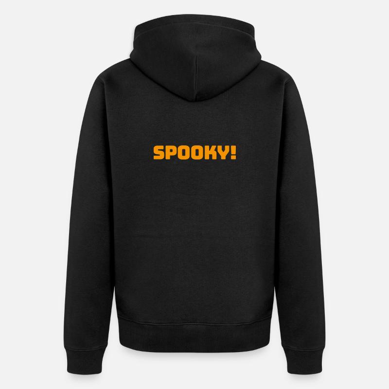 Spooky_Orange - Veste à capuche bio Premium Unisexe - noir