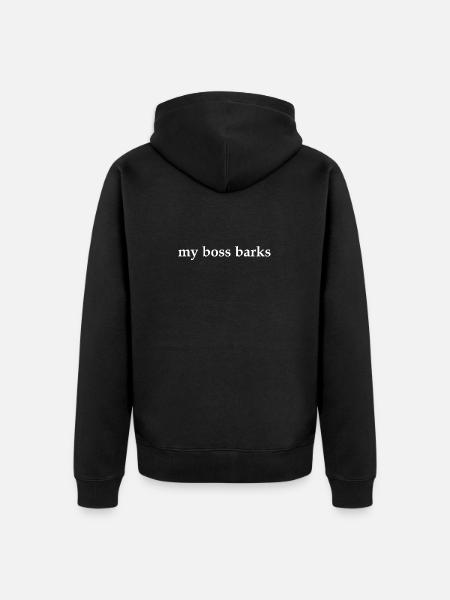 Funny Dog Lover Humor - Unisex Premium Organic Zip Hoodie - black