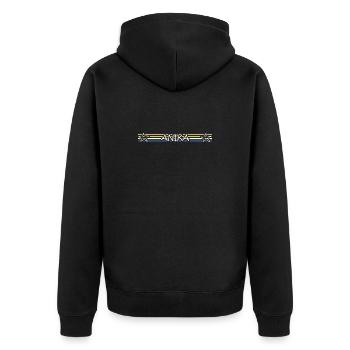 Birthday Anika - Unisex Premium Organic Zip Hoodie - black - Back - Nico (187cm)