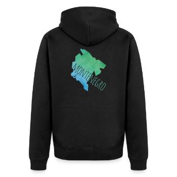 montenegro - Veste à capuche bio Premium Unisexe - noir - Dos - Nico (187cm)