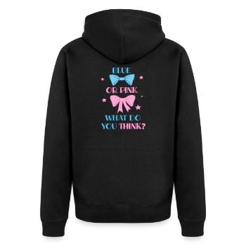 Baby Gender Reveal Party - Veste à capuche bio Premium Unisexe - noir - Dos - Nico (187cm)