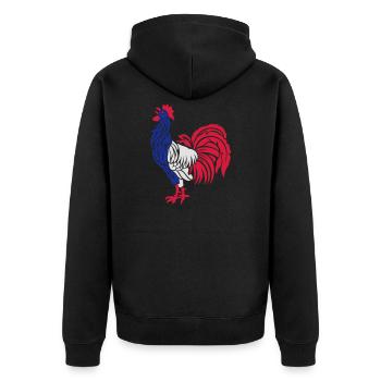 coq flexo - Veste à capuche bio Premium Unisexe - noir - Dos - Nico (187cm)