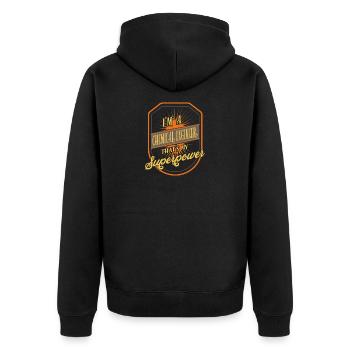 Ingénieur chimiste Génie chimique - Veste à capuche bio Premium Unisexe - noir - Dos - Nico (187cm)