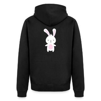 Animal Animal Animal Animal Motif Idée Cadeau Animal Shirt - Veste à capuche bio Premium Unisexe - noir - Dos - Nico (187cm)