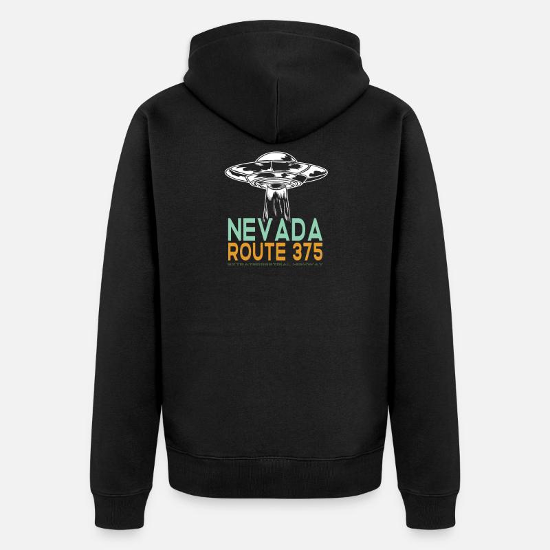OVNI - Nevada Route 375 - Veste à capuche bio Premium Unisexe - noir