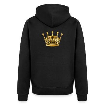 Reine - Veste à capuche bio Premium Unisexe - noir - Dos - Nico (187cm)