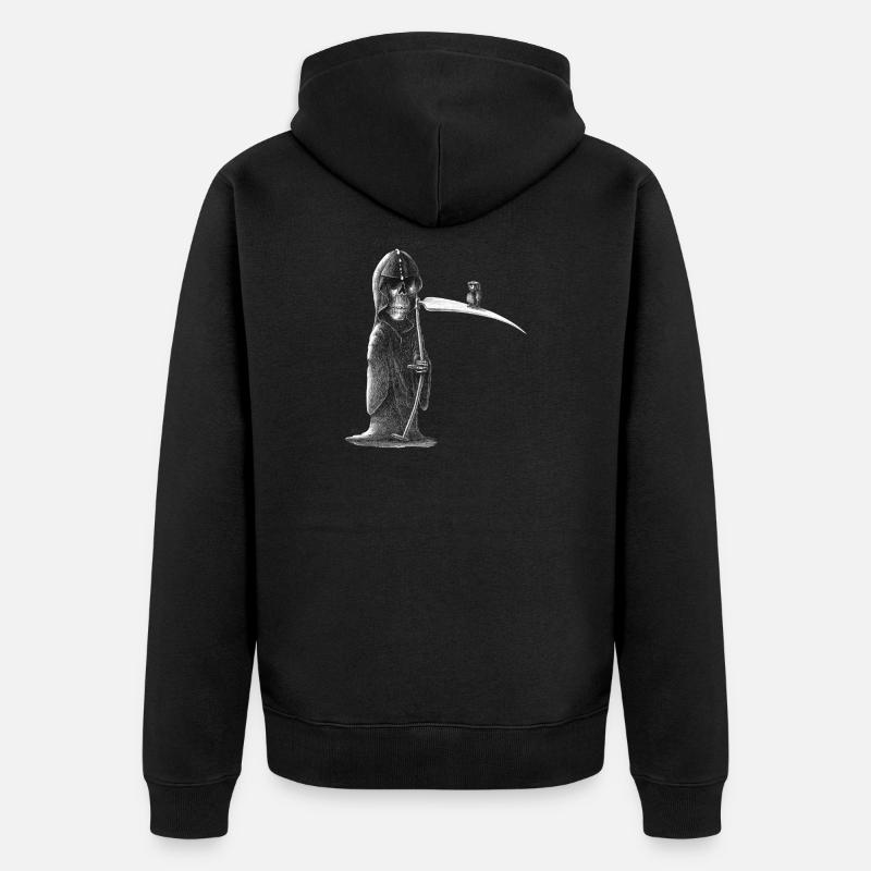 la merde arrive - Veste à capuche bio Premium Unisexe - noir