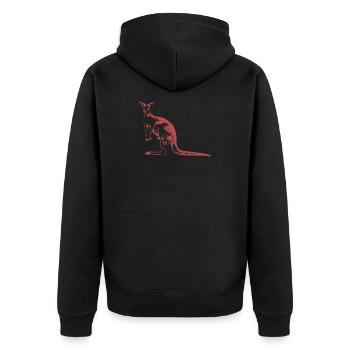 kangourou - Veste à capuche bio Premium Unisexe - noir - Dos - Nico (187cm)