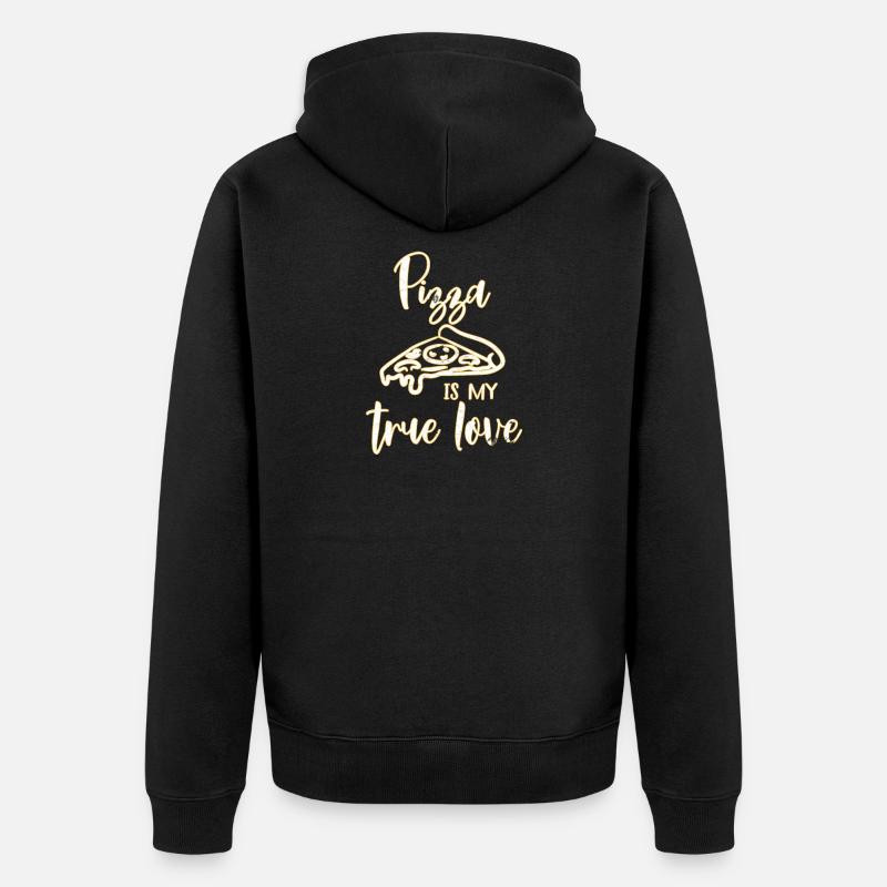 pizza - Veste à capuche bio Premium Unisexe - noir