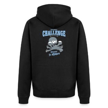 Défi à boire accepté - Libérez le Kraken - Veste à capuche bio Premium Unisexe - noir - Dos - Nico (187cm)