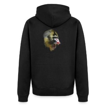 mandrill - Veste à capuche bio Premium Unisexe - noir - Dos - Nico (187cm)