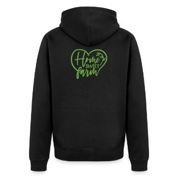 ferme - Veste à capuche bio Premium Unisexe - noir - Dos - Nico (187cm)