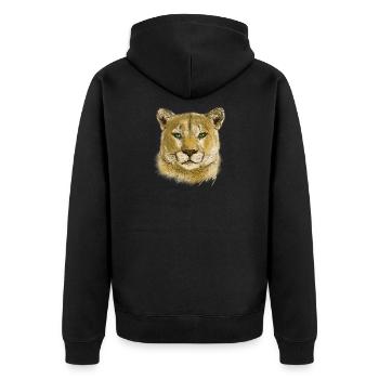 Cougar - Veste à capuche bio Premium Unisexe - noir - Dos - Nico (187cm)
