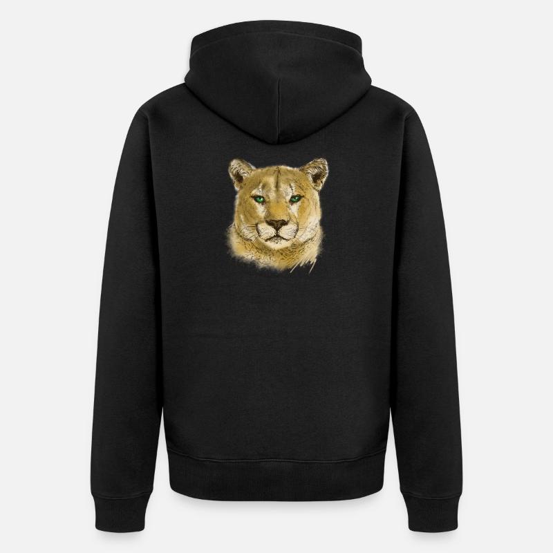 Cougar - Veste à capuche bio Premium Unisexe - noir