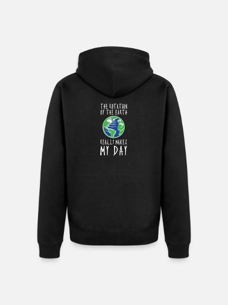 Enseignant De géographie Cadeau - Veste à capuche bio Premium Unisexe - noir