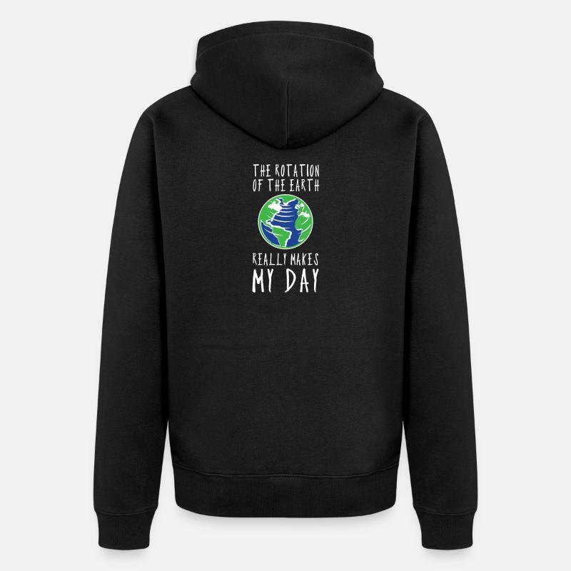 Enseignant De géographie Cadeau - Veste à capuche bio Premium Unisexe - noir