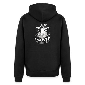 Lire les livres Livre cadeau bibliothèque - Veste à capuche bio Premium Unisexe - noir - Dos - Nico (187cm)