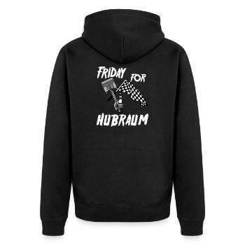 Vendredi pour Hubraum - Veste à capuche bio Premium Unisexe - noir - Dos - Nico (187cm)