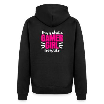Gamer Gamer Streamer - Veste à capuche bio Premium Unisexe - noir - Dos - Nico (187cm)