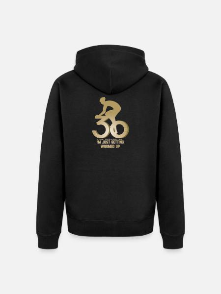 Cyclist 30th birthday - Unisex Premium Organic Zip Hoodie - black