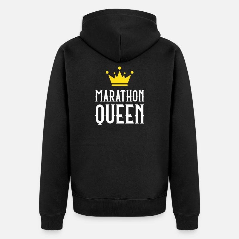 Marathon Queen - Veste à capuche bio Premium Unisexe - noir