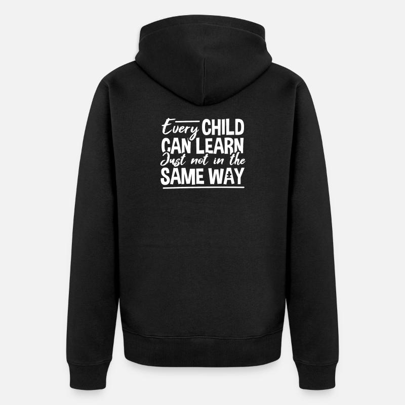 Pédagogue des écoles spéciales - Veste à capuche bio Premium Unisexe - noir