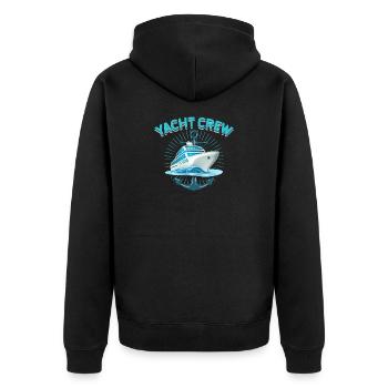 ÉQUIPE DE YACHT - Veste à capuche bio Premium Unisexe - noir - Dos - Nico (187cm)